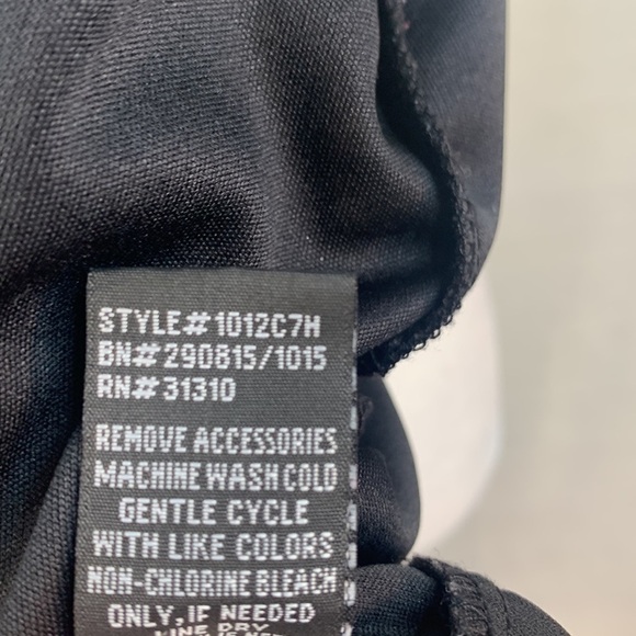 BCX Sheer Overlay Cross Front Sleeveless Tank - Picture 13 of 13